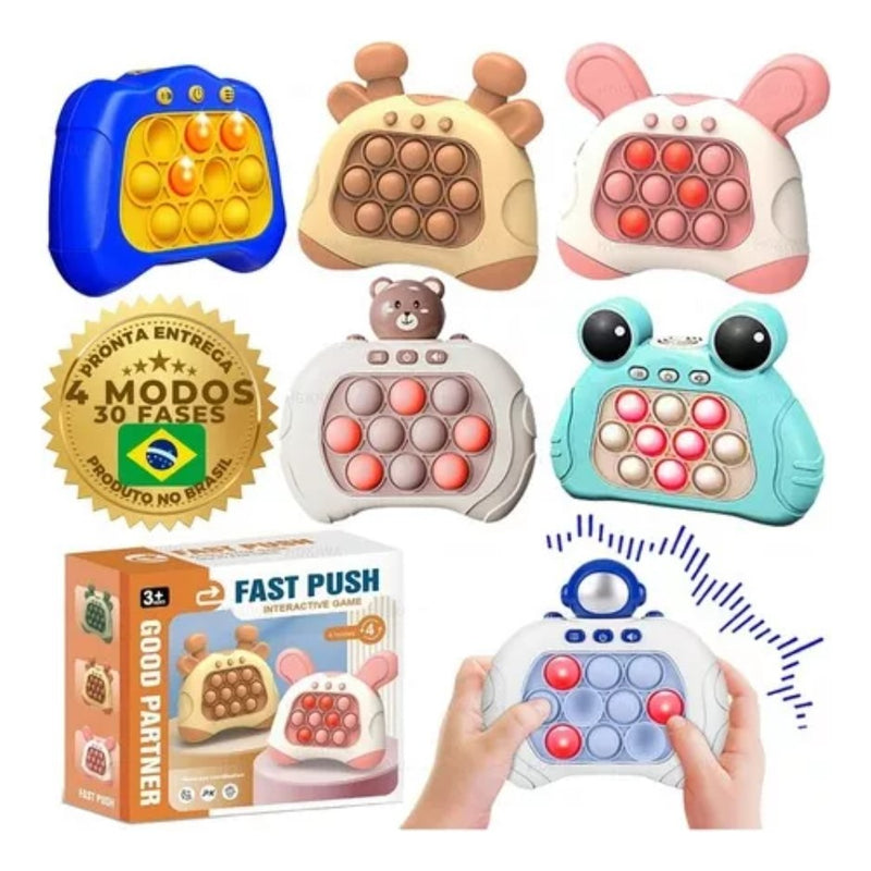 Pop It Eletronico Push Bubble Childrens Puzzle Games Quick - Alfashop