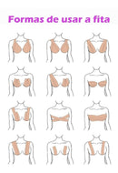 Levanta Peito Adesivo Seios Sutiã Fita Push Up Invisível - Alfashop