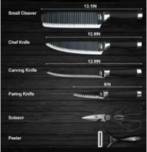 Faqueiros De  Churasco De Aço Nióbio  Profissional 6 Peças - Alfashop