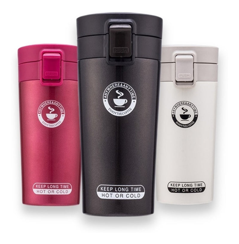 Copo Térmico Aço Inox Infusor Garrafa Caneca Vácuo Café Chá - Alfashop