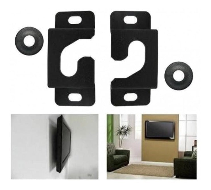 Suporte Fixo Tv Parede Para Tv 13 À 70 Polegadas Lcd-800 786 Cor Preto - Alfashop