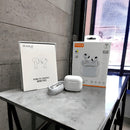 Fone Agold Fn-bt10 Bluetooth 3 Geração Para iPhone 8 X Xr 11 12 13 14 15 Cor Branco Luz Verde - Alfashop