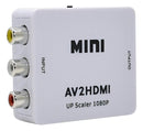 Mini Adaptador AV Conversor Para HDMI 1080p Av 2hdmi - Alfashop