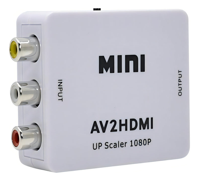 Mini Adaptador AV Conversor Para HDMI 1080p Av 2hdmi - Alfashop