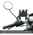 Suporte Pra Celular Pra Moto De Ferro C Carregador Retroviso - Alfashop