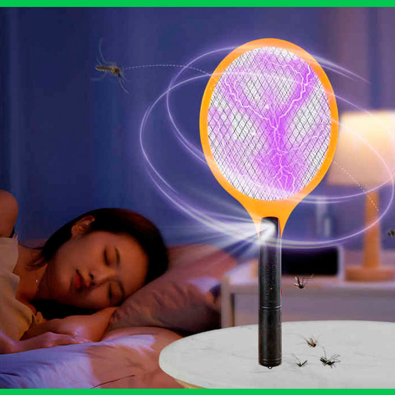 Raquete Elétrica Mata Pernilongo Mosquito Recarregável Ide - Alfashop