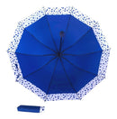 Sombrinha Grande 10 Varetas Poa Cabe Na Bolsa Cor Azul - Alfashop