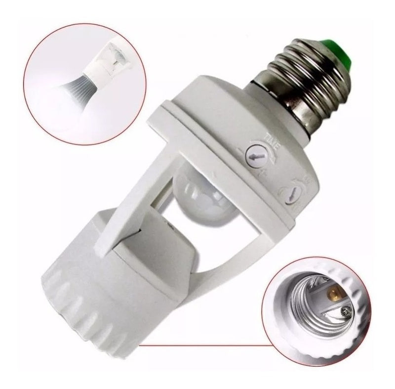Sensor De Presença Com Fotocélula Para Lâmpada Soquete E27 - Alfashop