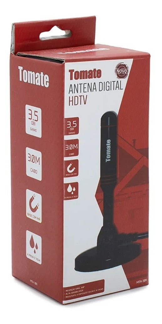 Antena Digital Interna Ima Tomate Mtv-3011 Hdtv Uhf Cabo 3m - Alfashop