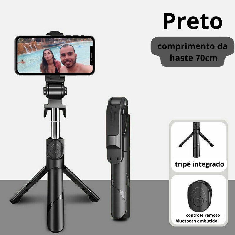 tripé pau de selfie com controle bluetooth - Alfashop