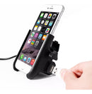 Suporte De Celular Em Alumínio Para Retrovisor Moto Com Usb - Alfashop