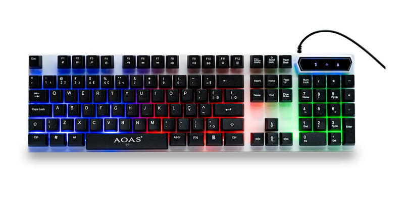 Kit De Teclado E Mouse Gamer Rgb Para Pc E Notebook - Alfashop