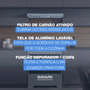 Depurador Slim 80cm Preto Suggar 3 Velocidades | Alfashop