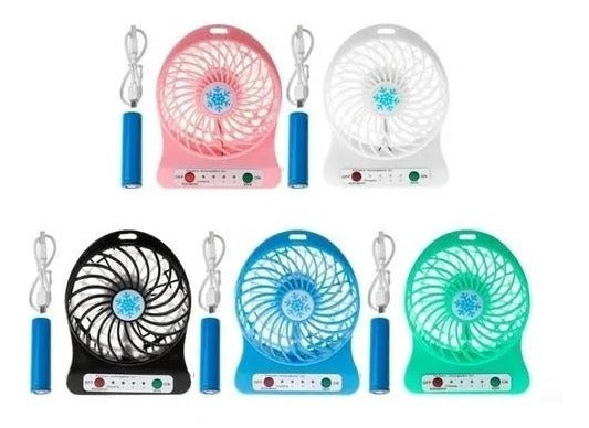 Mini Ventilador Portátil De Mesa Pessoal Usb Recarregável - Alfashop