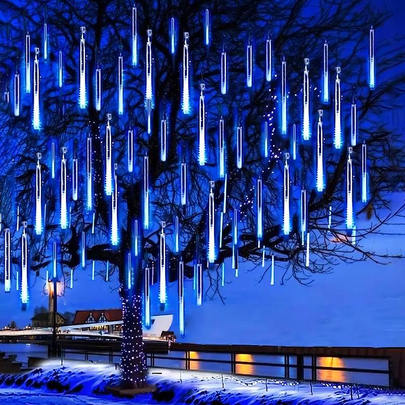Cascata Bastão Led Natal Snowfall 8 Tubos Chuva Meteoro Cor Cor das luzes Branco quente 110V/220V - Alfashop