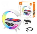 Luminária Carregador Indução G Speaker Caixa De Som Relógio - Alfashop