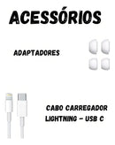 Fone Bluetooth Premium Tws 3 Compatível AirPods Pro 4geração Cor Branco - Alfashop