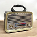 Radio Retrô Vintage Pilha E Tomada Bluetooth Am Fm Usb Mp3 - Alfashop