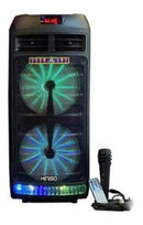 Caixa De Som Portatil Bluetooth Led C/ Microfone Qs-83 - Alfashop