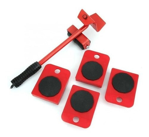 Kit 5 Movedor Rodinhas Para Mudança De Móveis Grandes - Alfashop