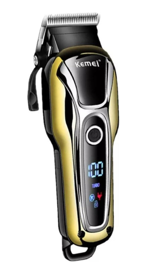 Maquina Profissional Cabelo E Barba Kemei Km-1933 Sem Fio - Alfashop