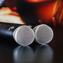 Microfone Profissional Sem Fio Duplo 2 Canais 30 Metros Vhf - Alfashop