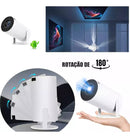 Mini Projetor Smart 4k Portátil Wifi Bluetooth Ultra Hd Hy300 Cor Branco110v/220v - Alfashop