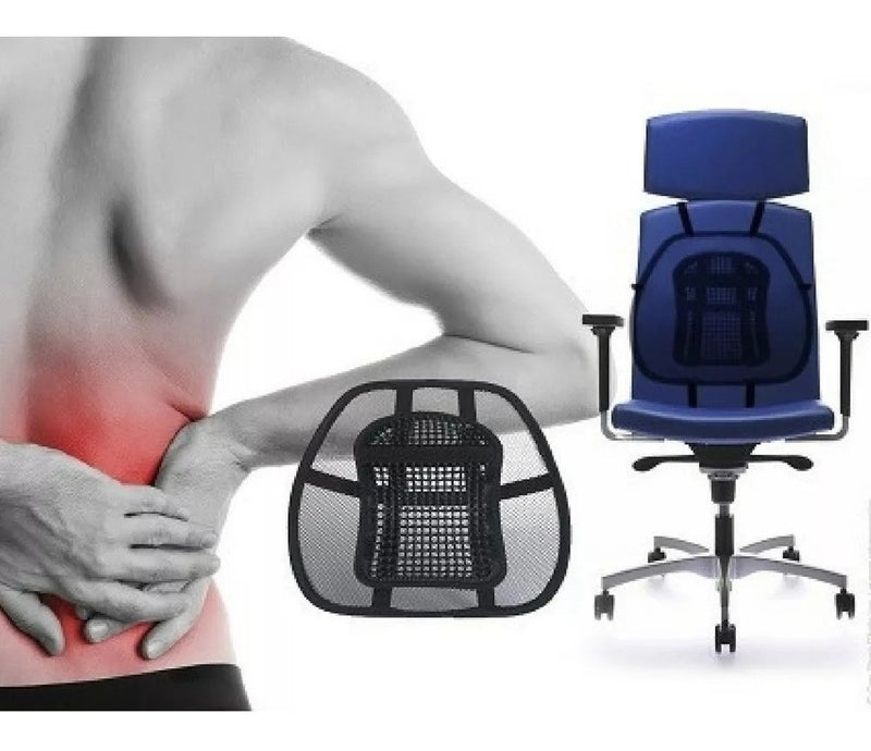Suporte Apoio Lombar Encosto Ergonômico Cadeira Banco Carro - Alfashop