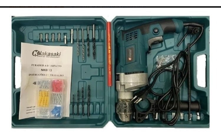 Furadeira De Impacto 13mm 820w Auto Reverso Mega Oferta - Alfashop