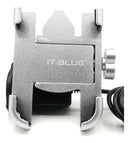 Suporte Pra Celular Pra Moto De Ferro Com Carregador E Trava - Alfashop