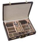 Kit De Talheres De Luxo 84 Peças -banhado A Ouro 24.k - Top - Alfashop