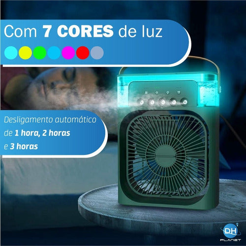 Mini Climatizador De Ar Com Reservatorio Para Agua E Gelo - Alfashop
