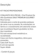Faqueiros De  Churasco De Aço Nióbio  Profissional 6 Peças - Alfashop