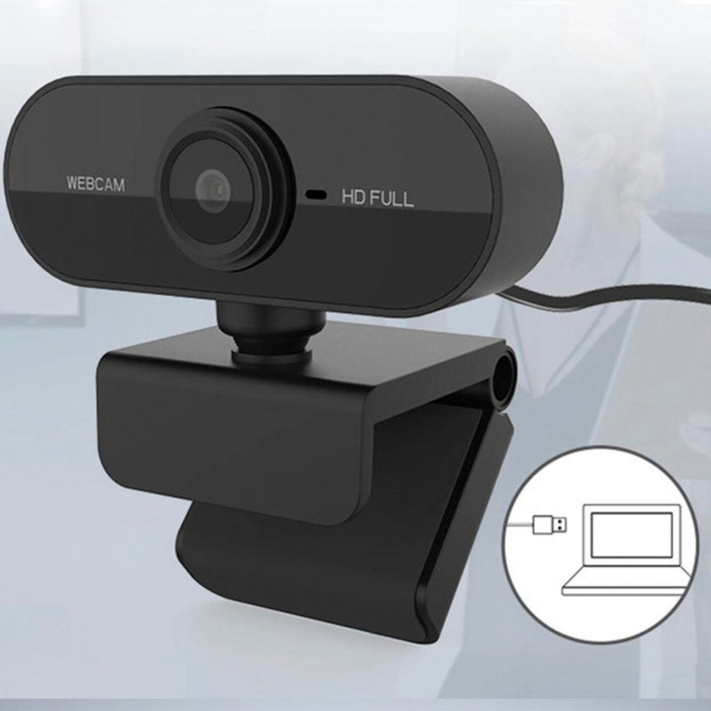 Webcam Full Hd 1080p Usb Mini Câmera Computador C/ Microfone - Alfashop