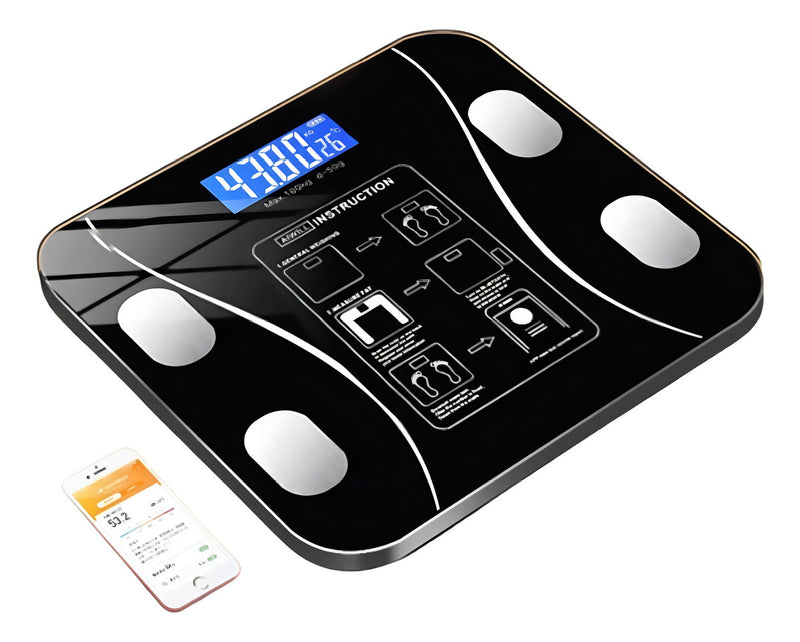 Balança Corporal Bioimpedância Profissional Bluetooth até 180kg - Alfashop