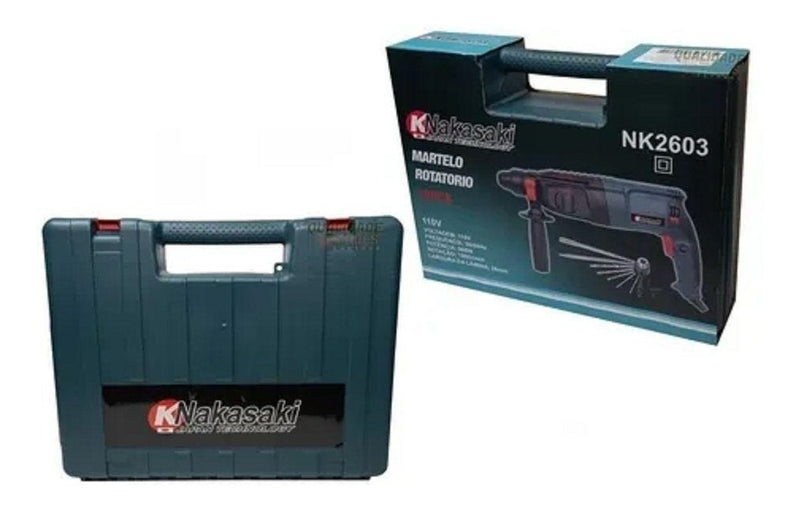 Martelete Rotativo Rompedor 960w Furadeira Impacto Nakasaki - Alfashop