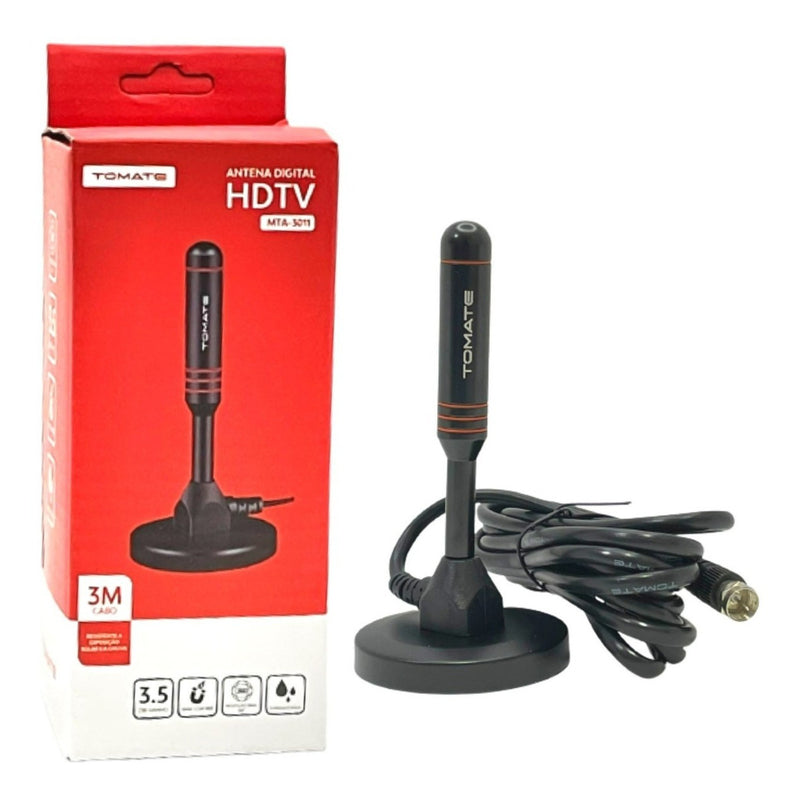 Antena Digital Interna Ima Tomate Mtv-3011 Hdtv Uhf Cabo 3m - Alfashop