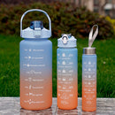 Kit 3 Garrafas Água Lançamento Galão Squeeze 2l 900ml 500 - Alfashop