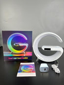 G Speaker Smart Station Luminária Caixa De Som C/ Carregador Cor Branco 110v/220v - Alfashop