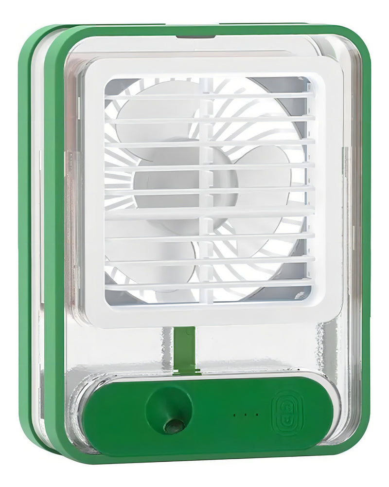 Mini Ar Condicionado Portátil Ventilador Umidificador Mesa Cor Azul 110v/220v - Alfashop