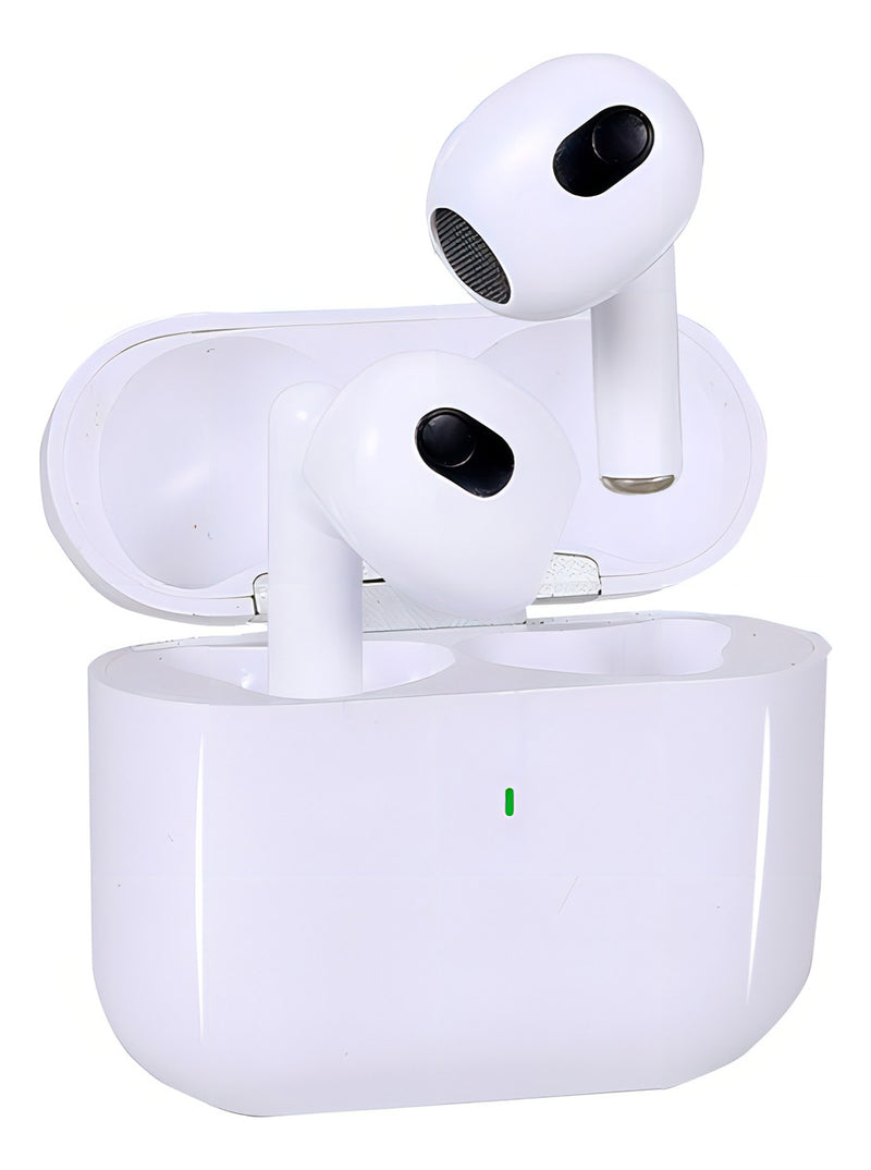 Fone Agold Fn-bt10 Bluetooth 3 Geração Para iPhone 8 X Xr 11 12 13 14 15 Cor Branco Luz Verde - Alfashop