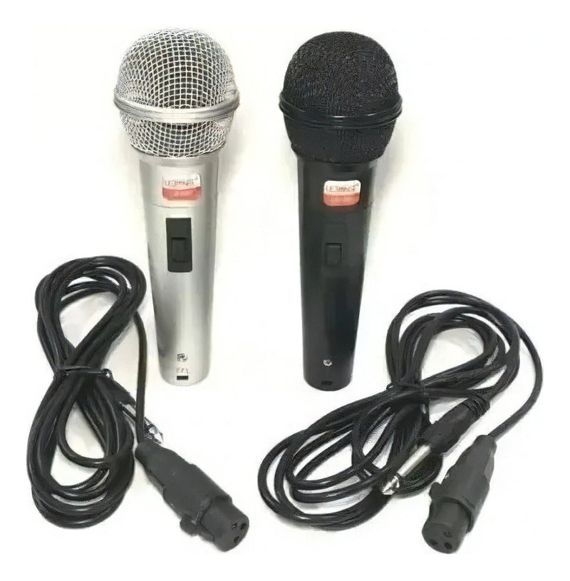 Microfones Lelong Profissional MT-1028 Dinâmico P10 cor preto/cinza - Alfashop