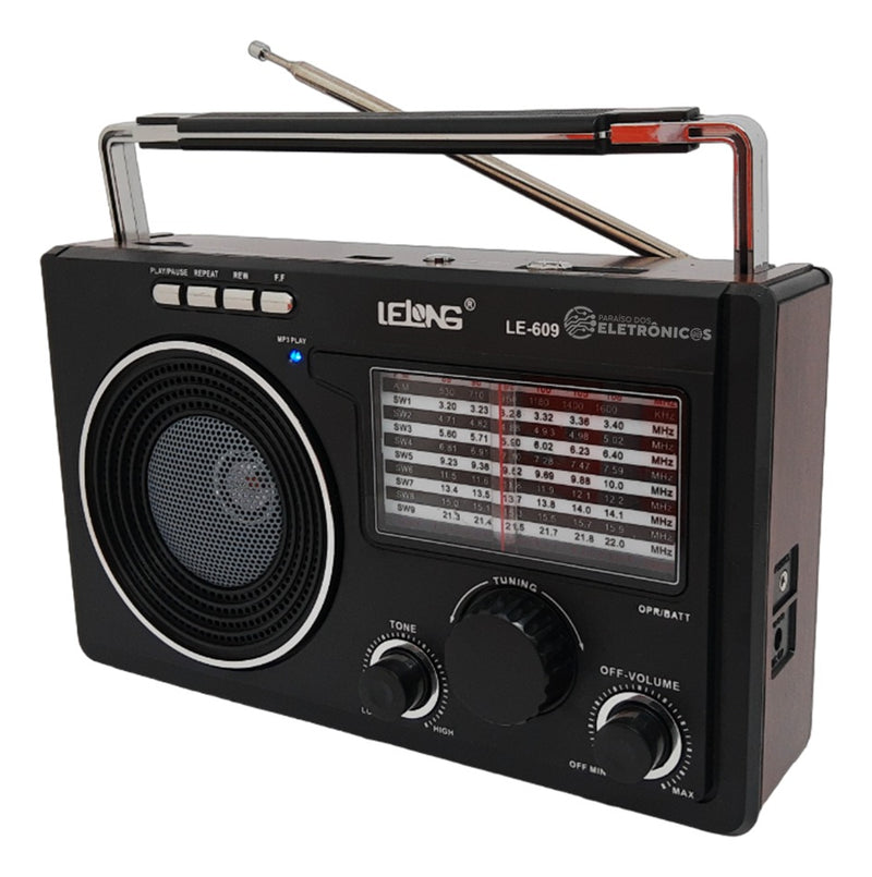 Rádio Am/fm P/ Zona Rural 11 Faixas + Pen Drive + Bluetooth - Alfashop