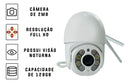 Câmera Externa Wi-Fi Smart Camera ABQ-A8 Ip Prova D'água Infravermelho HD Cor Branco Sem cartão - Alfashop