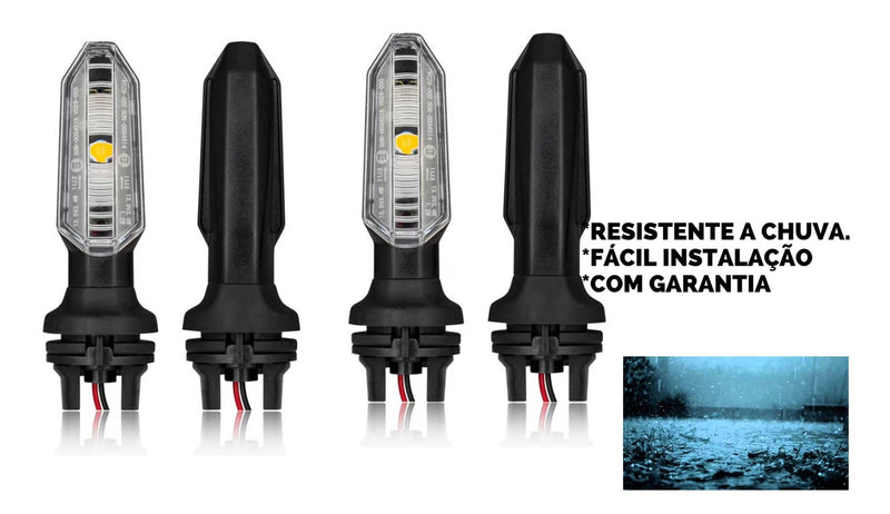 Kit C/4 Pisca Led Seta Cb250 Cb Twister 250 Xre300 Xre 300 - Alfashop