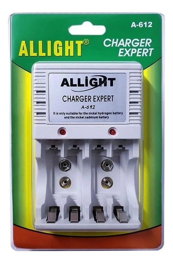 Carregador De Pilha Aa Aaa Bateria 9v Recarregável Bivolt - Alfashop