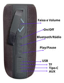 Caixa De Som 20w Alta Potência Sem Fio Bluetooth Ipx6 Rgb - Alfashop