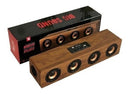 Caixa De Som Bluetooth Madeira Retro 4 Alto Falantes 20 W - Alfashop