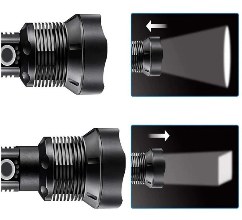 Lanterna Tática Holofote BMax Tocha Led P90 Muito Forte Preto Cor da luz Branco - Alfashop