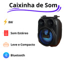 Caixa De Som 8w Bluetooth Potente Suporte Celular Portátil - Alfashop